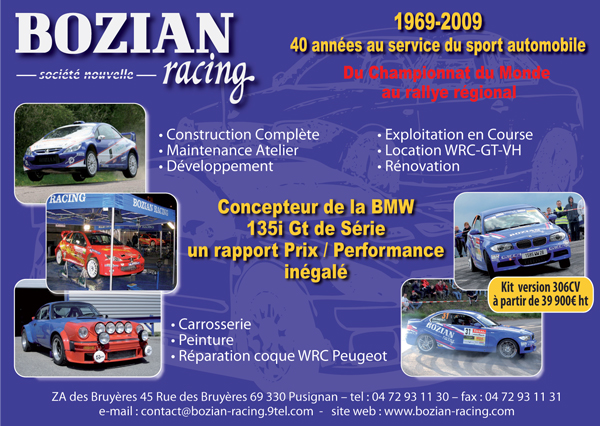 Entrez sur le site Bozian Racing